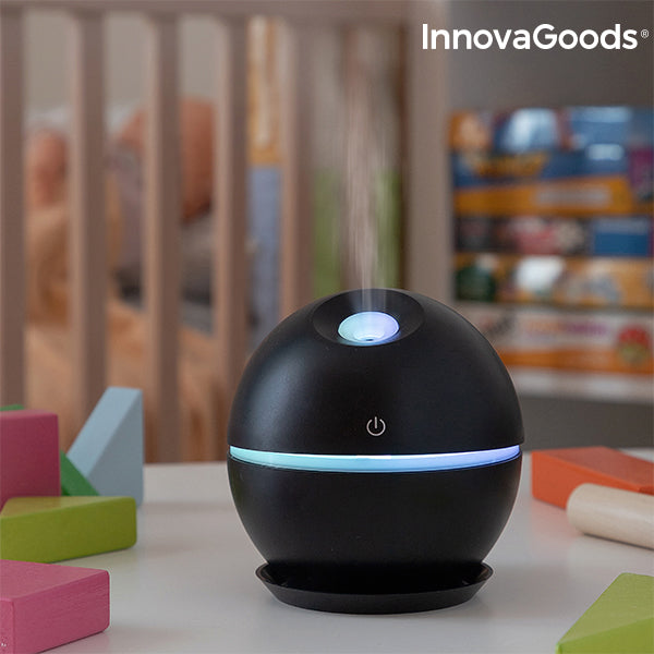 Mini Humidifier Scent Diffuser Black InnovaGoods