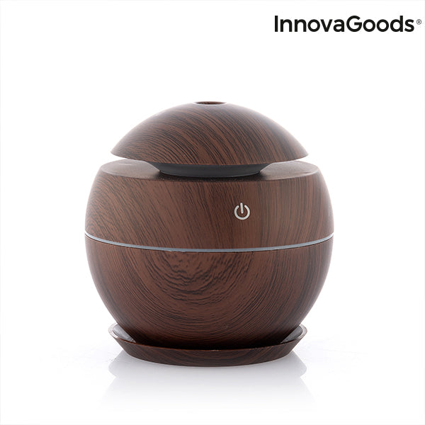 Mini Humidifier Scent Diffuser Dark Walnut InnovaGoods