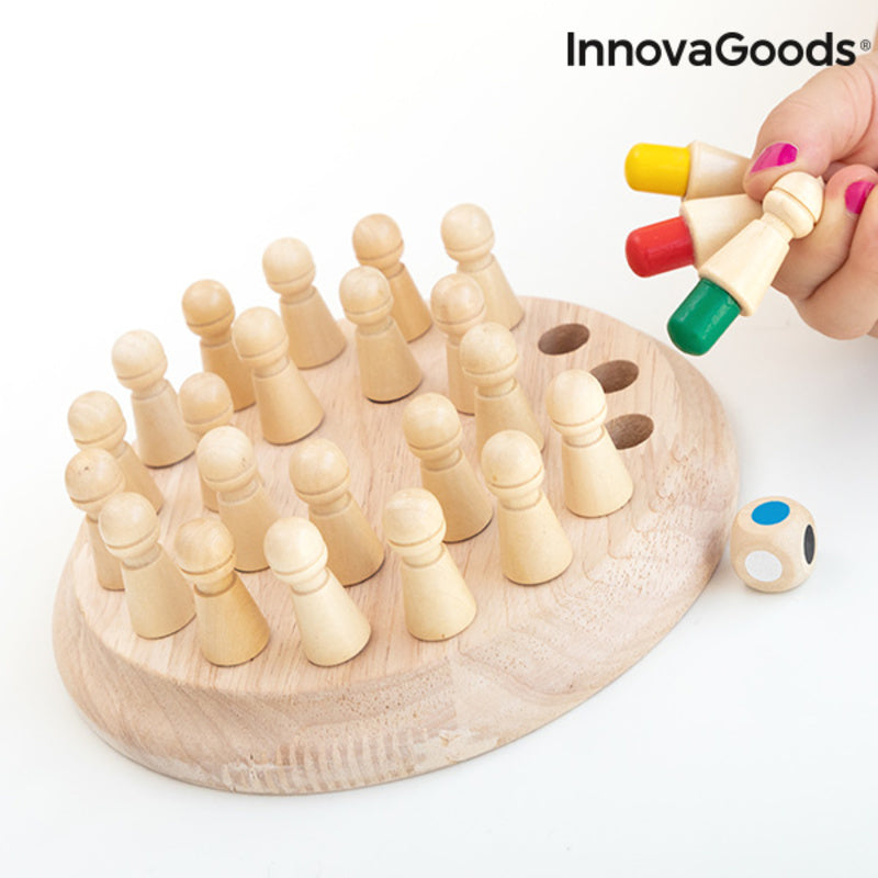 Wooden Memory Chess Taeda InnovaGoods 26 Pieces