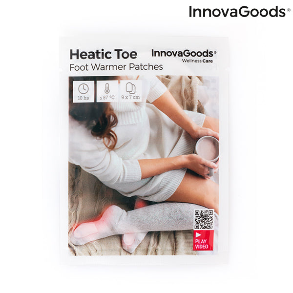 Foot-warming Patches Heatic Toe InnovaGoods 10 Units