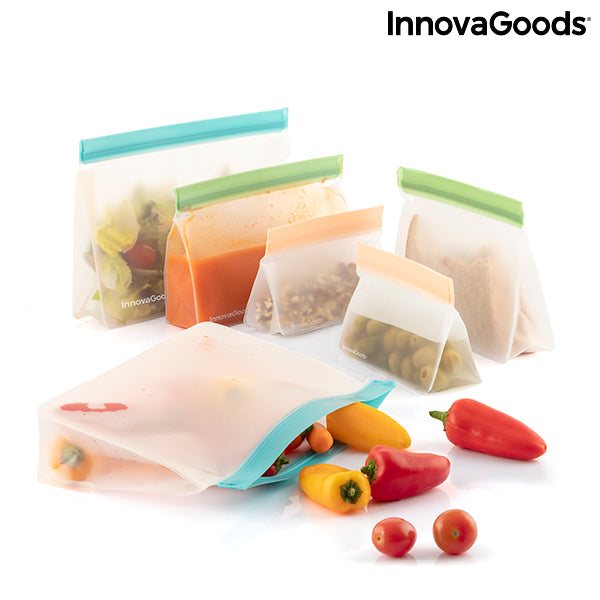 Set of Reusable Hermetically-sealed Bags Zags InnovaGoods 6 Units