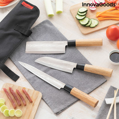 Set of Knives with Professional Carry Case Damas·Q InnovaGoods