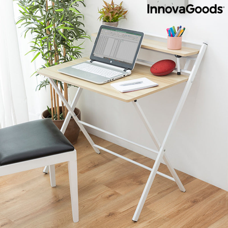 Folding Desk with Shelf Tablezy InnovaGoods