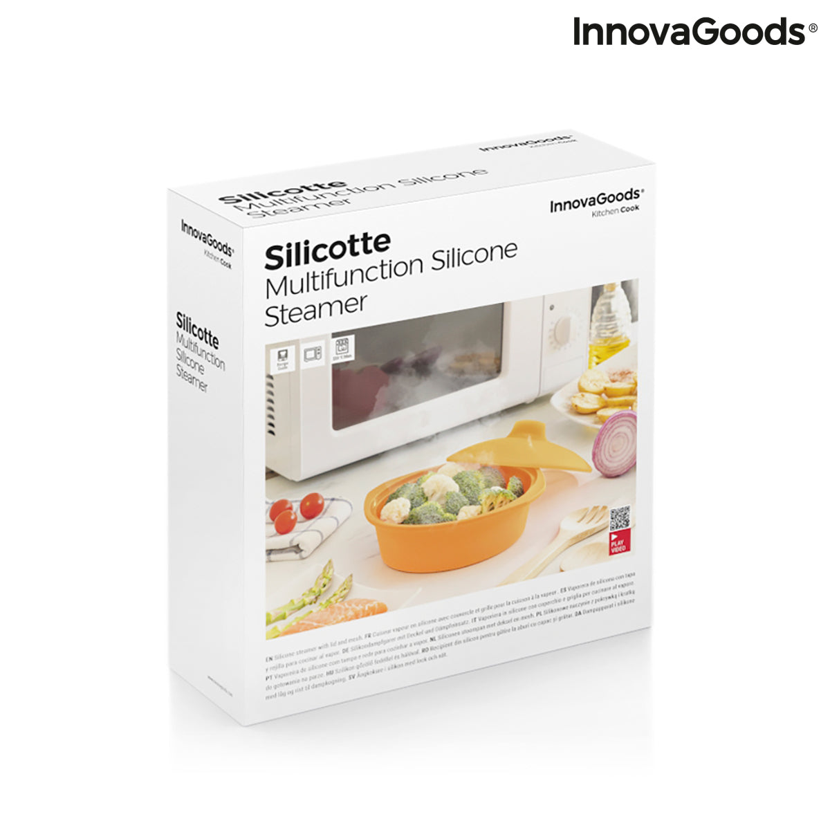 Multifunction Silicone Steamer with Recipes Silicotte InnovaGoods