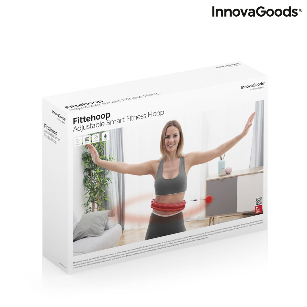 Adjustable Smart Fitness Hoop with Weight Fittehoop InnovaGoods