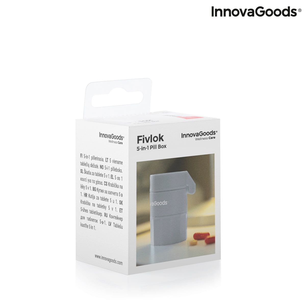 5-in-1 Pill Dispenser with Cutter and Crusher Fivlok InnovaGoods