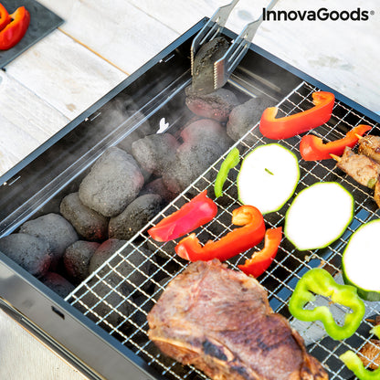 Folding Portable Barbecue for use with Charcoal BearBQ InnovaGoods