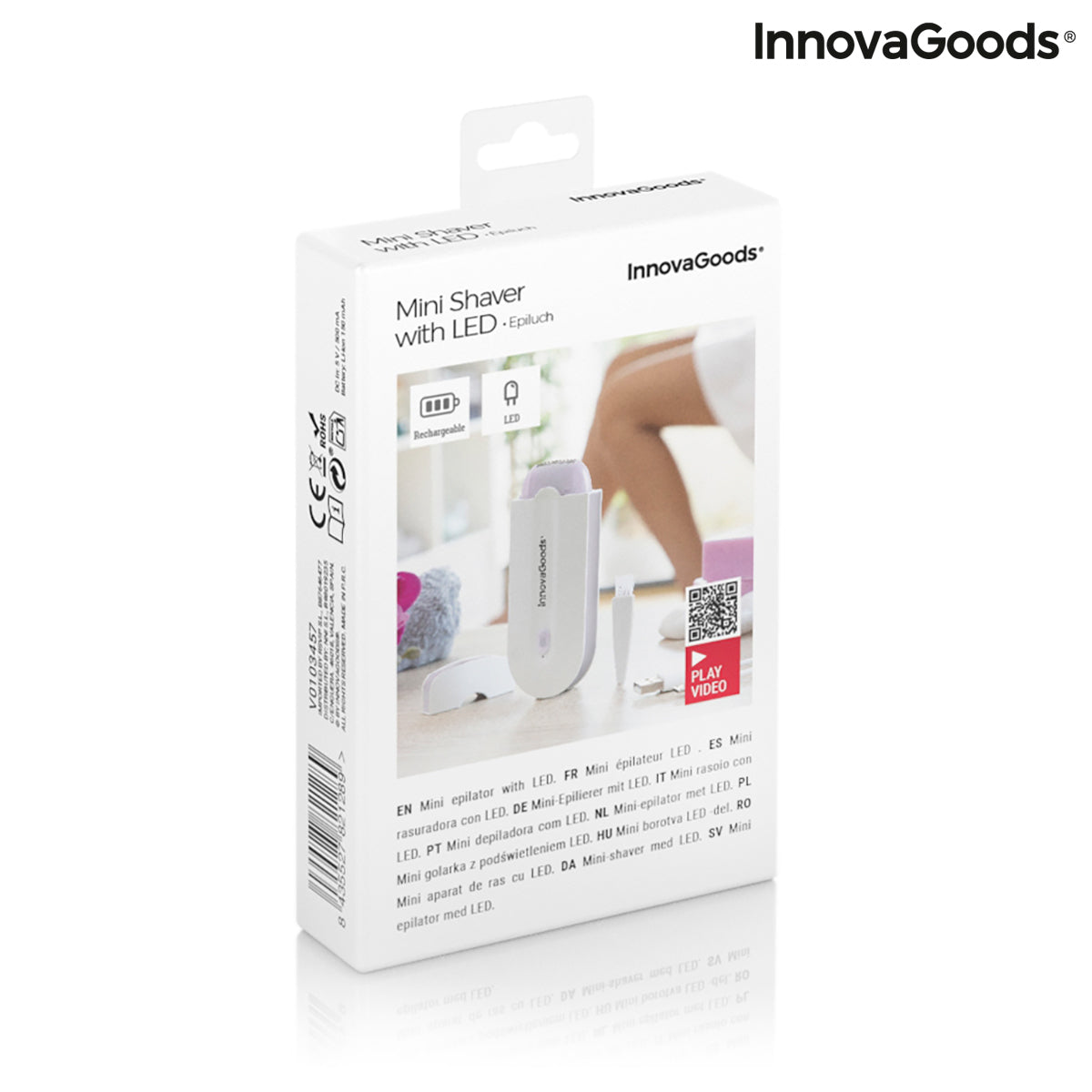 Rechargeable Mini Shaver with LED Light Epiluch InnovaGoods