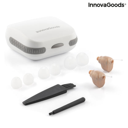 In-ear Hearing Amplifier with Accessories Hearzy InnovaGoods 2 Units