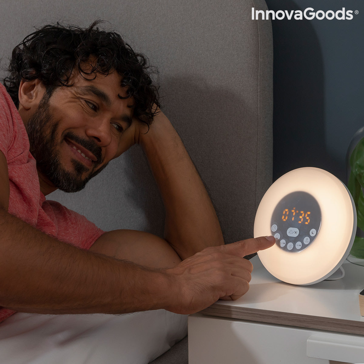 Sunrise Alarm Clock with Speaker Slockar InnovaGoods