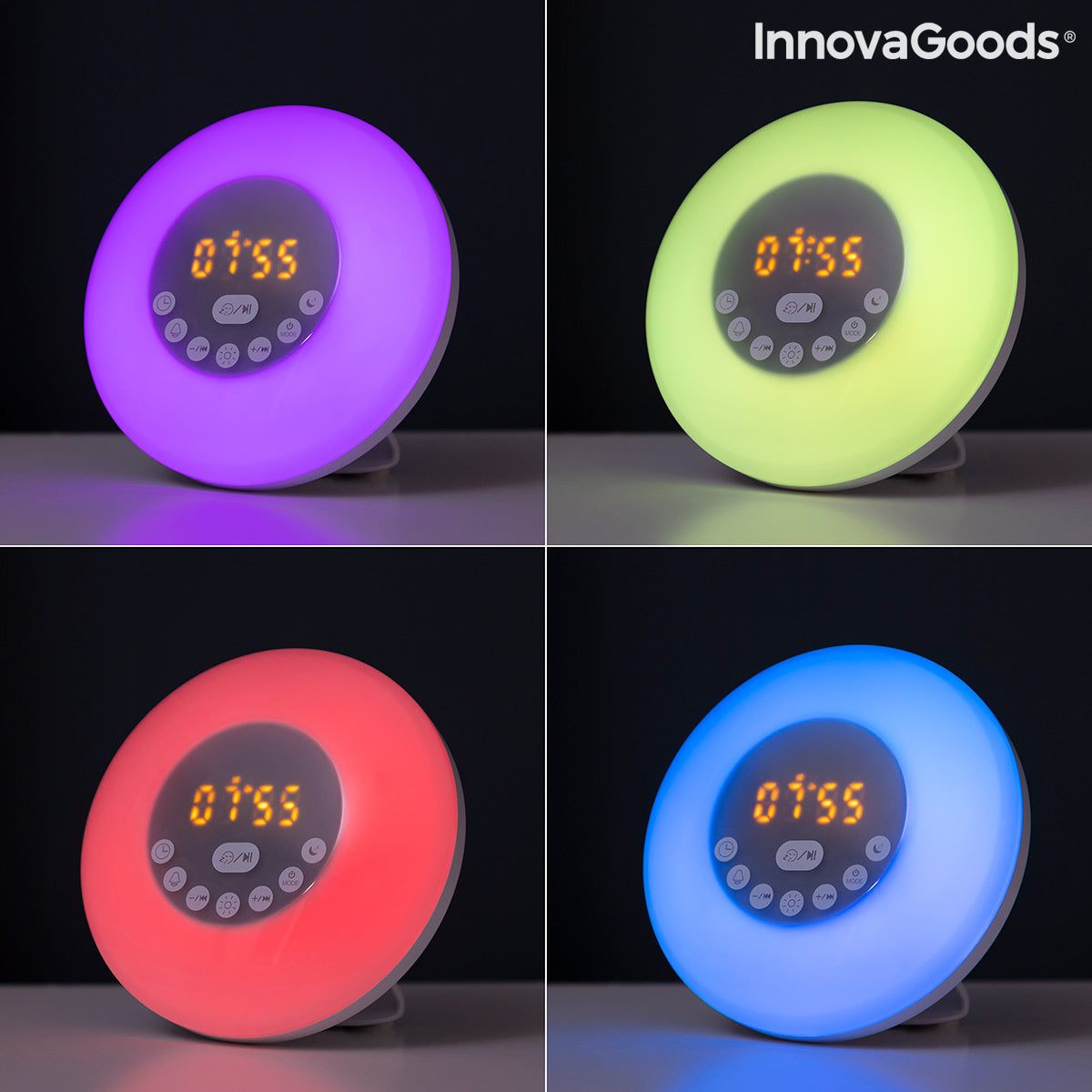 Sunrise Alarm Clock with Speaker Slockar InnovaGoods