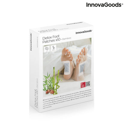 Detox Foot Patches Bamboo InnovaGoods 10Units