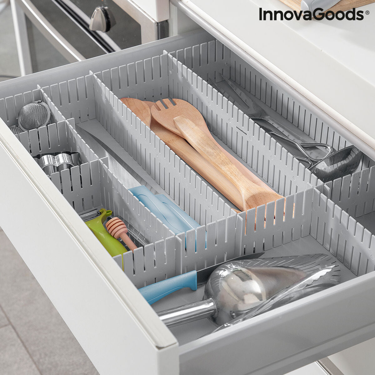 Adjustable Drawer Organiser Condor InnovaGoods 16 Units