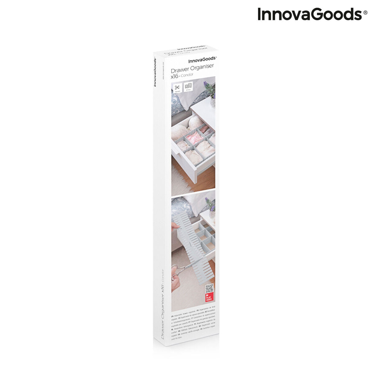 Adjustable Drawer Organiser Condor InnovaGoods 16 Units