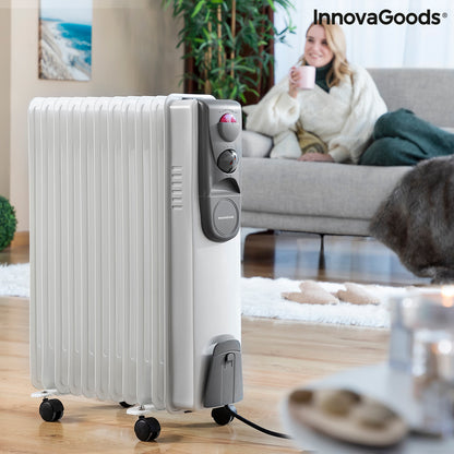 Oil-filled Radiator Oileven InnovaGoods 2500 W (11 chamber)