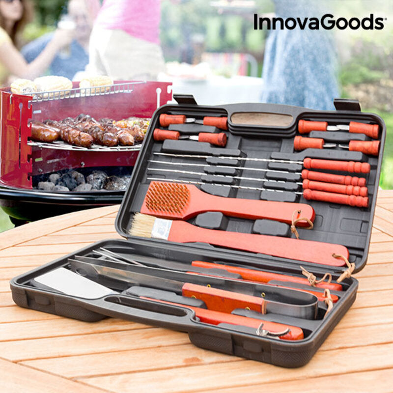 Barbecue Case Barbecase InnovaGoods 18 Pieces