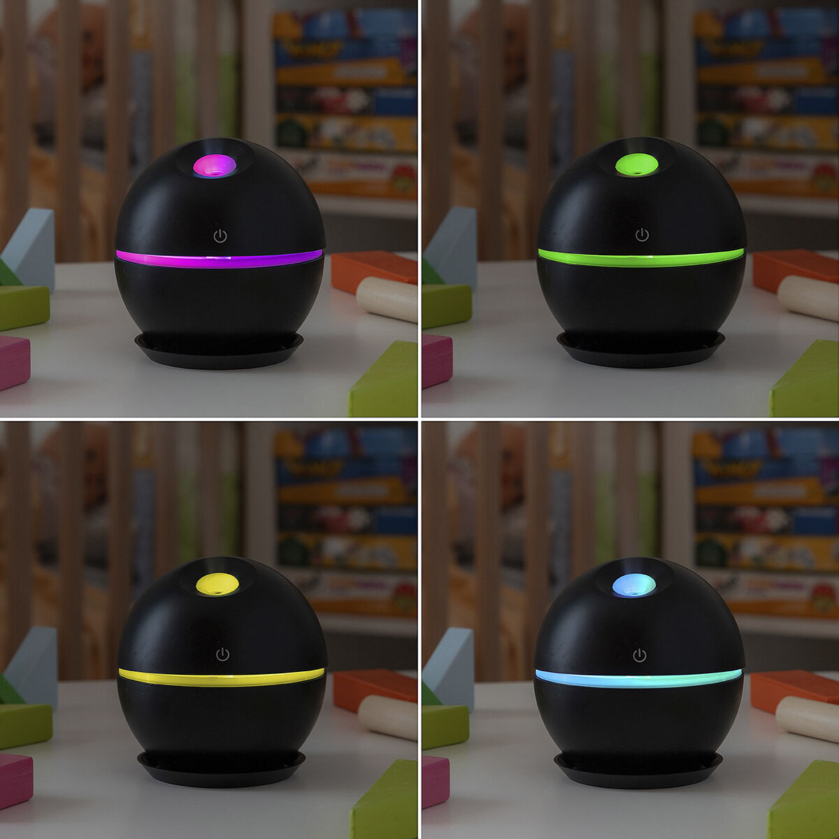 Mini Humidifier Scent Diffuser Black InnovaGoods