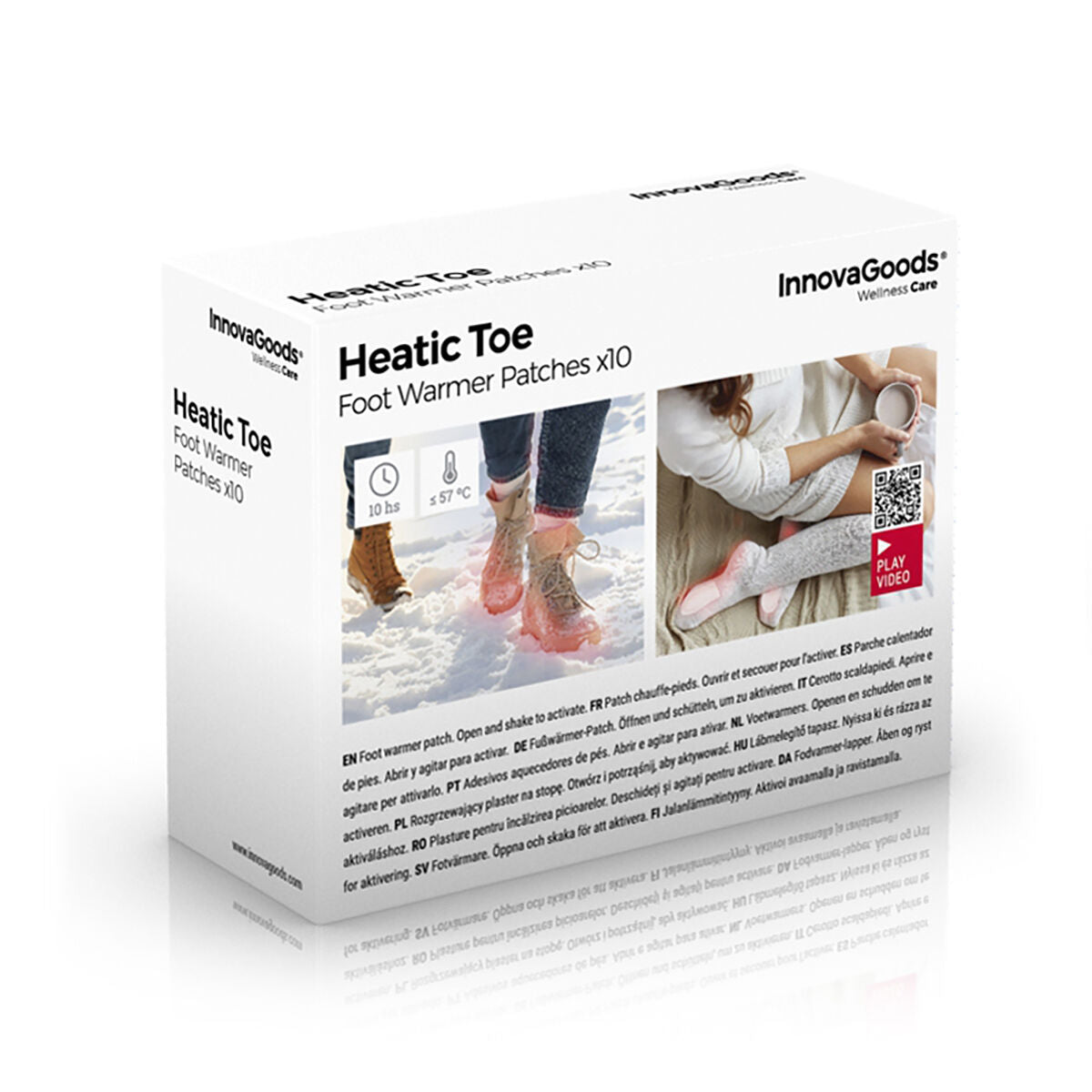 Foot-warming Patches Heatic Toe InnovaGoods 10 Units