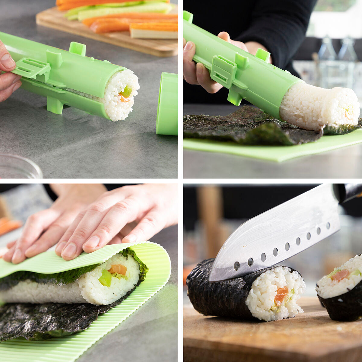 Sushi Set with Recipes Suzooka InnovaGoods 3 Pieces