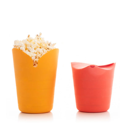 Collapsible Silicone Popcorn Poppers Popbox InnovaGoods (Pack of 2)