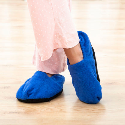 Microwavable Heated Slippers InnovaGoods Blue