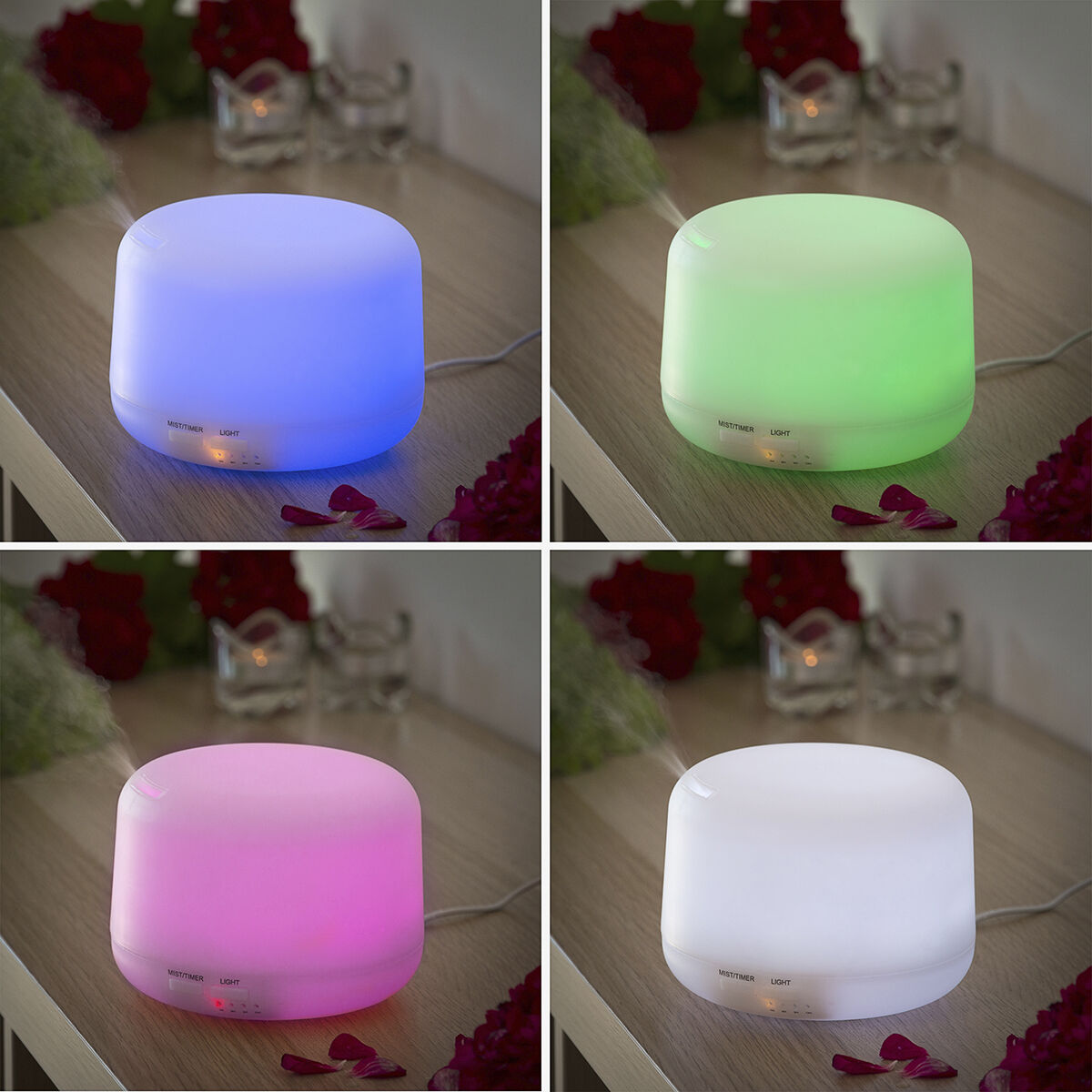 Aroma Diffuser Humidifier with Multicolour LED Steloured InnovaGoods