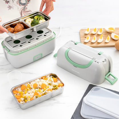 3-in-1 Electric Steamer Lunch Box with Recipes Beneam InnovaGoods