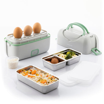 3-in-1 Electric Steamer Lunch Box with Recipes Beneam InnovaGoods