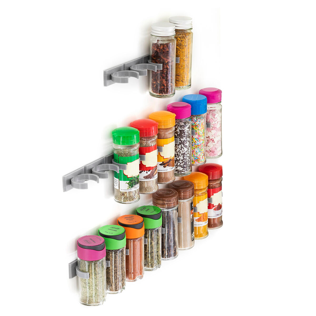 Adhesive and Divisible Spice Organiser Jarlock x20 InnovaGoods