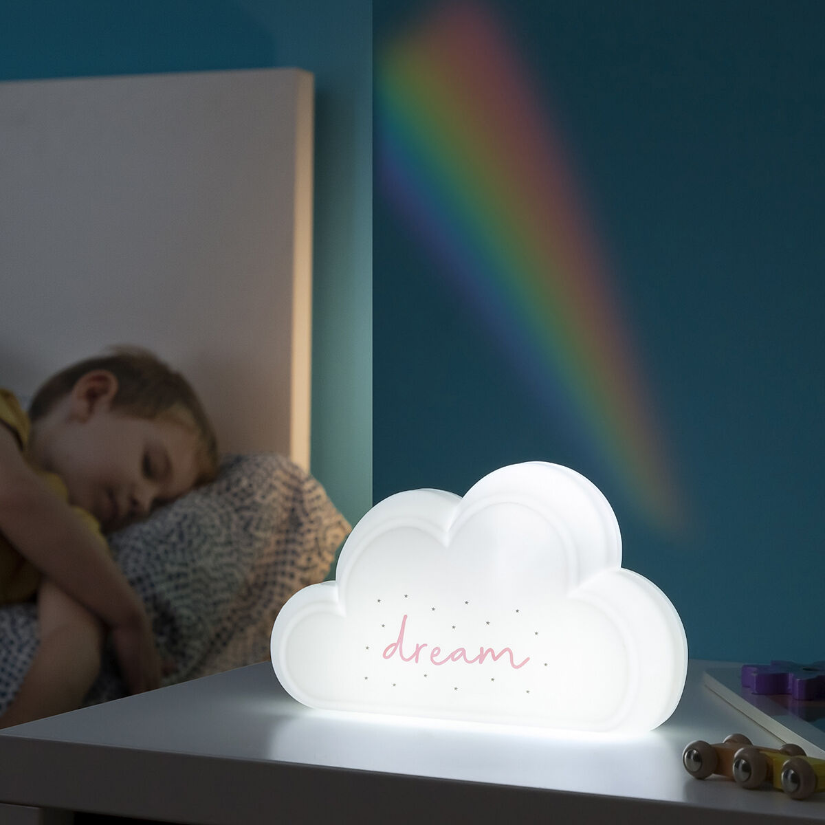 Lamp with Rainbow Projector and Stickers Claibow InnovaGoods