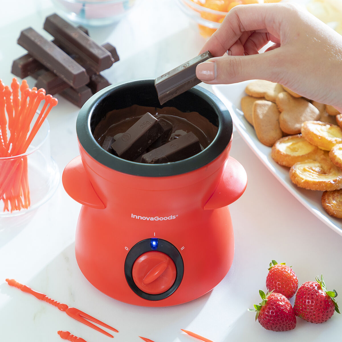 Chocolate Fondue with Accessories Fonlat InnovaGoods