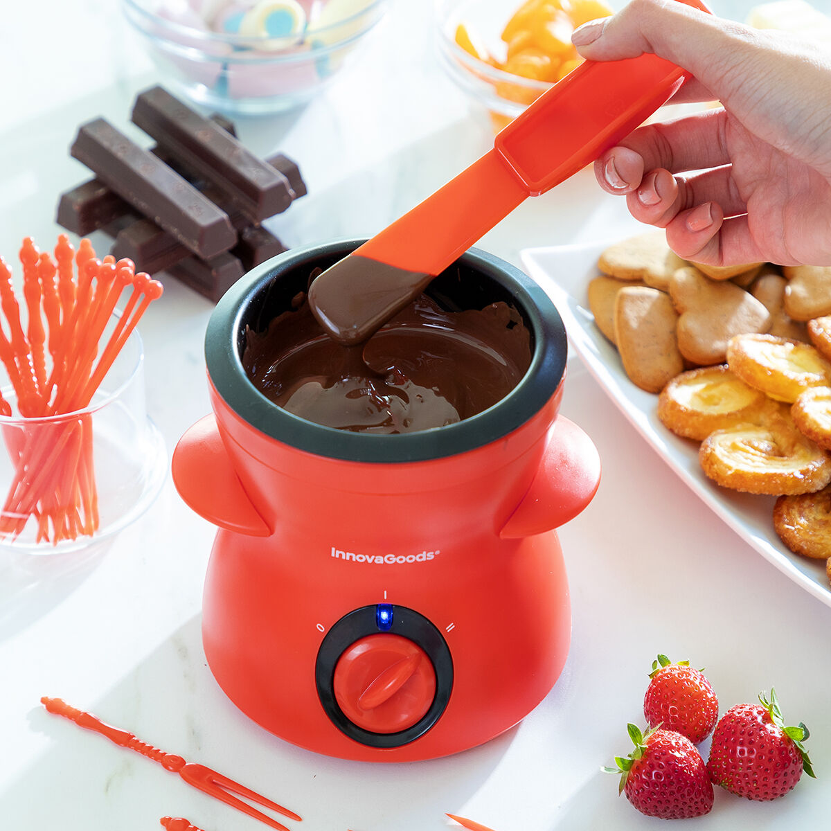 Chocolate Fondue with Accessories Fonlat InnovaGoods