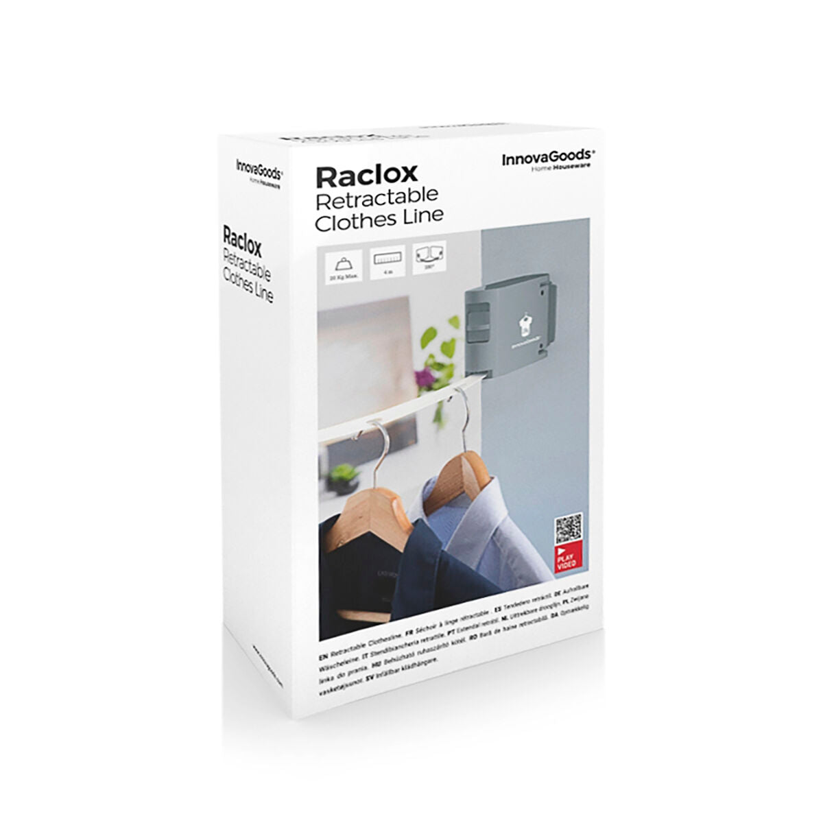 Retractable Clothes Line Raclox InnovaGoods