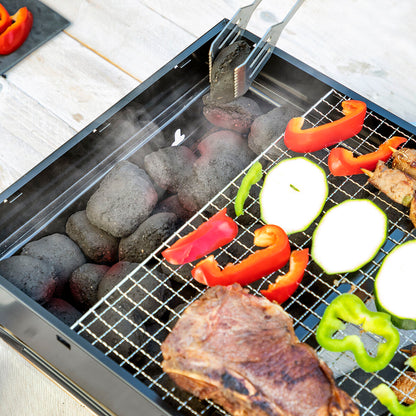 Folding Portable Barbecue for use with Charcoal BearBQ InnovaGoods