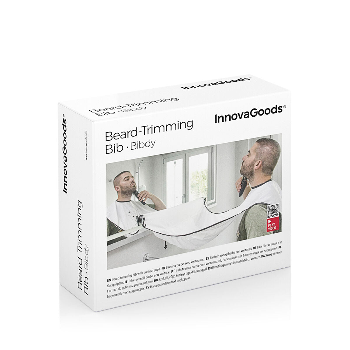 Beard-Trimming Bib with Suction Cups Bibdy InnovaGoods